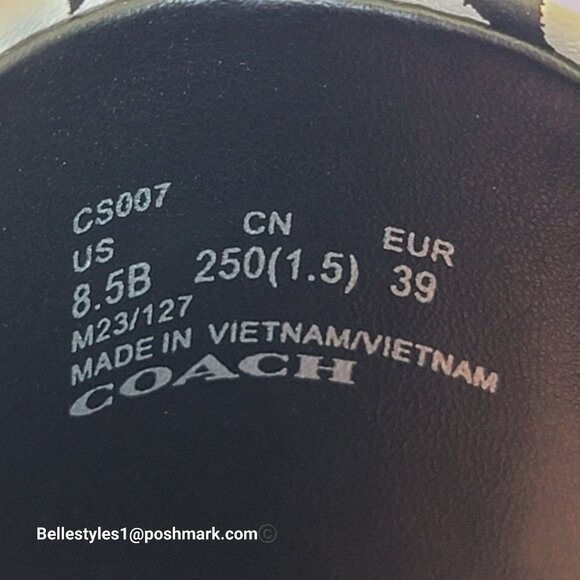 COACH Florence Smooth Leather Sandal With Flower Print –Chalk Multi -Size 8.5B⭐ - Picture 15 of 16